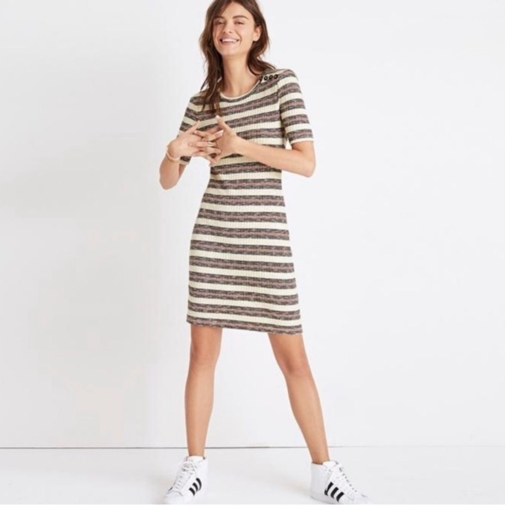 Madewell Lawton Striped Dress